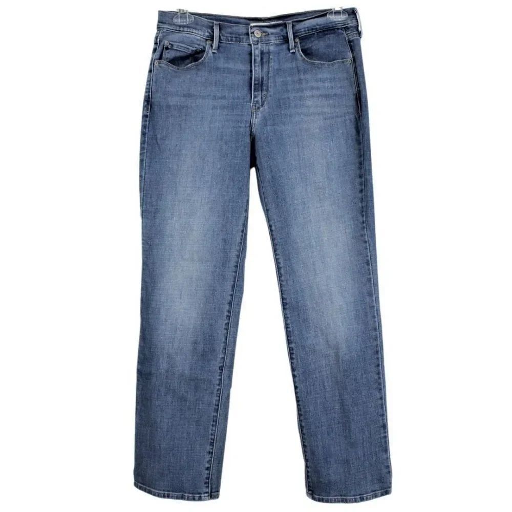 Levi’s 505 Jeans Straight Leg Mid-Rise Blue Medium Wash Women’s 31 X 30 Size 12